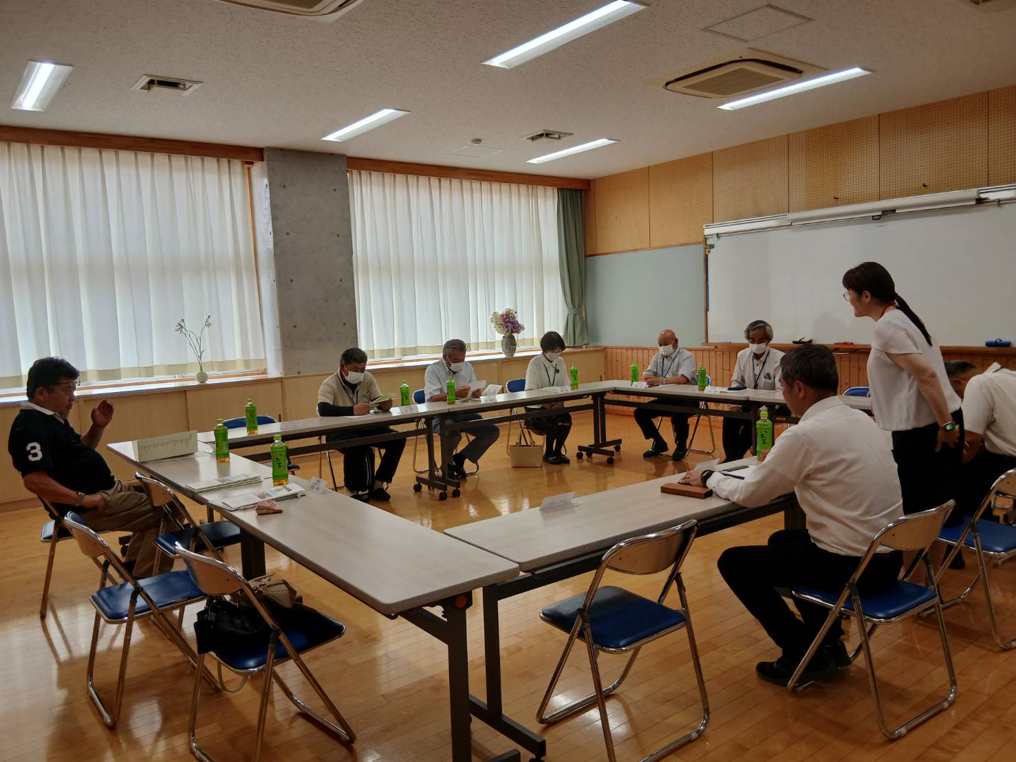 小川北義務教育学校訪問の様子