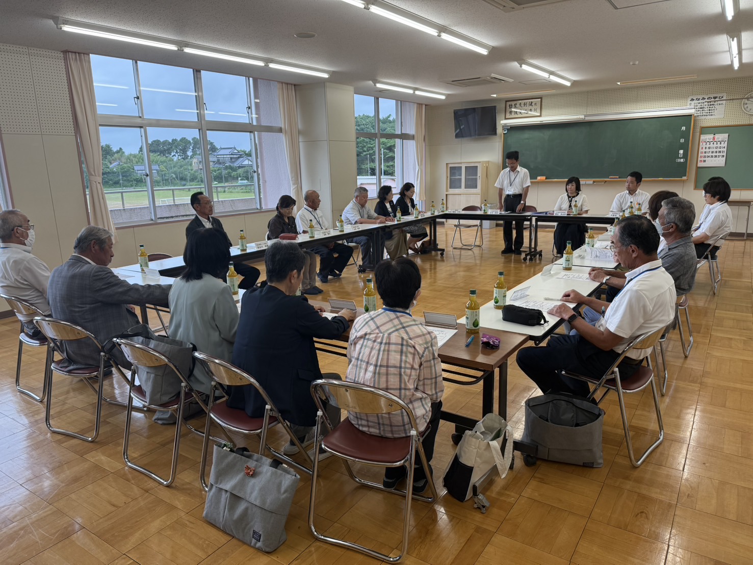 小川南中学校訪問の様子