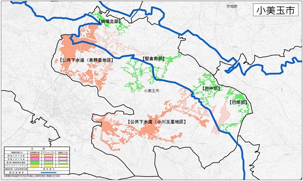 下水道区域概図 下水道区域概図
