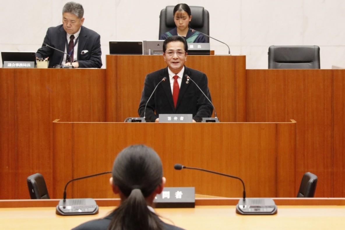 市町が答弁している写真