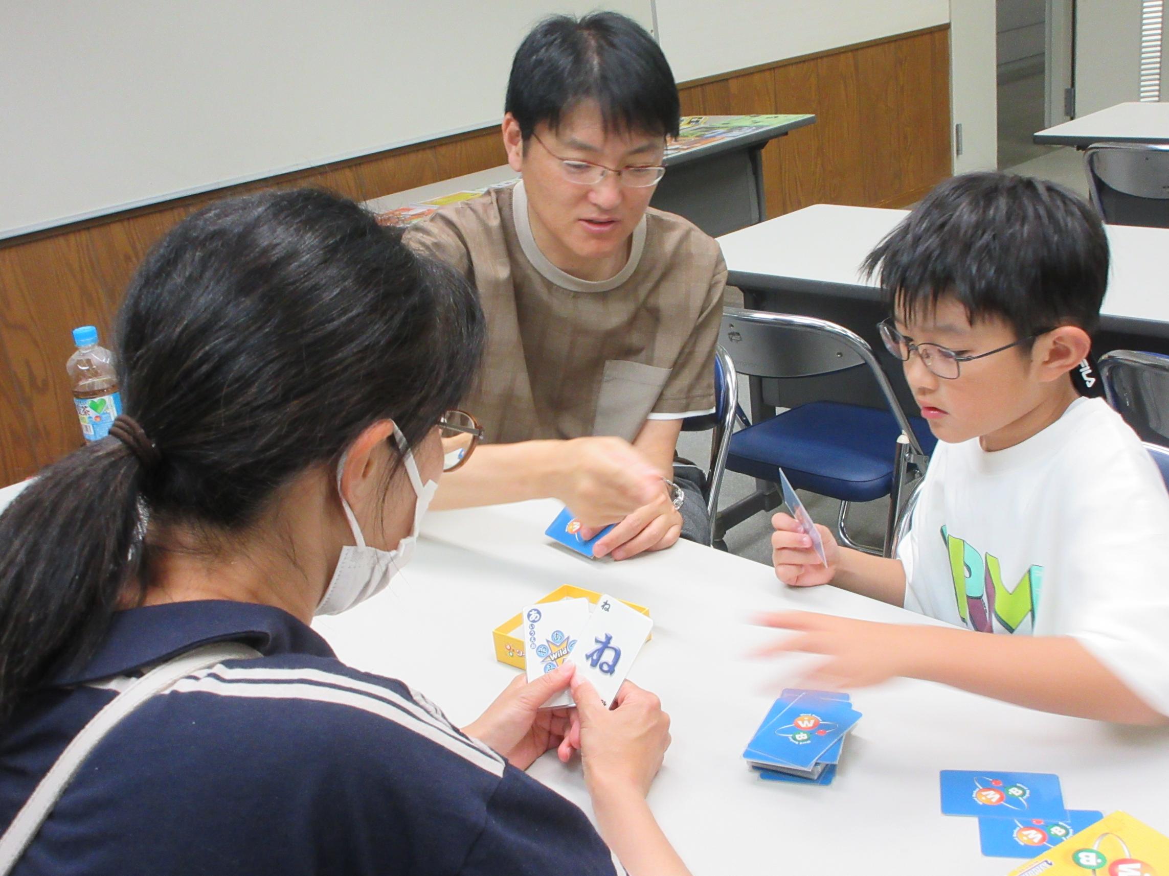 楽しく参加している家族 楽しく参加している家族